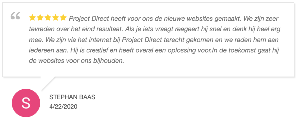 Webdesign Beverwijk - Project Direct ✓ Website laten maken ✓ WordPress ✓ Webdesign ✓ Webwinkel ✓ Vindbaar in Google